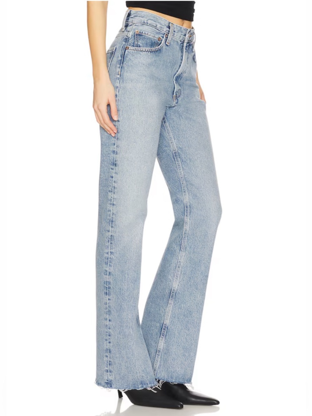 AGOLDE Leena Bootcut Jeans in Stage